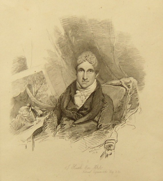 Portrait of James Heath by Drawn by W Behnes 1819  Etched by Mrs Dawson Turner